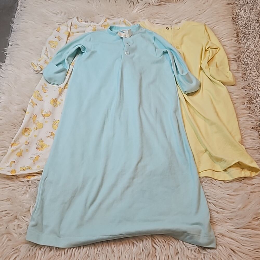 Vintage Newborn Sleep Gowns bundle of 3